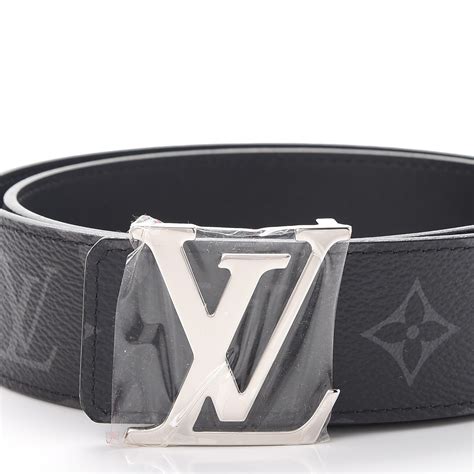 louis vuitton belt grey initials rest is all black|Louis Vuitton Initiales Belt Monogram Eclipse .